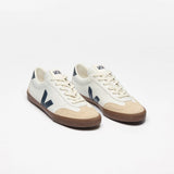 Volley Leather White Nautico Bark In White Navy