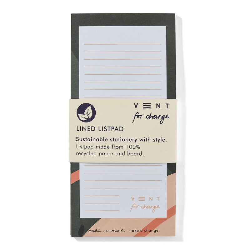 Vent For Change Recycled Paper List Pad Green