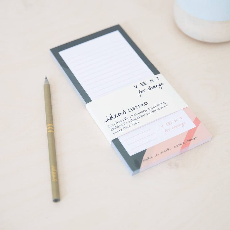 Vent For Change Recycled Paper List Pad Green