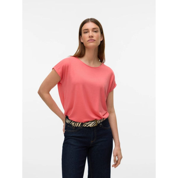 Vero Moda AWARE VMAVA T-Shirt In Coral Dubarry
