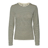 Vero Moda AWARE Vmfiona Long sleeves O-neck Top Vma in Grey / Birch