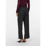 Vero Moda Awuthalia High Waist Trousers In Dark Grey