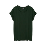 Vero Moda VMAVA PLAIN T-Shirt In Pine Grove