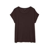 Vero Moda Vmava T-shirt In Chocolate