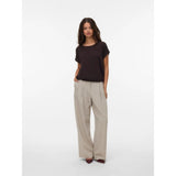 Vero Moda Vmava T-shirt In Chocolate
