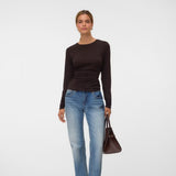 Vero Moda VMAVA T-Shirt In Chocolate Torte