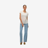 Vero Moda VMAVA T-Shirt In Snow White