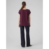 Vero Moda Vmava T-shirt In Winetasting