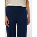 Vero Moda VMBECKY High Rise Trousers In Navy
