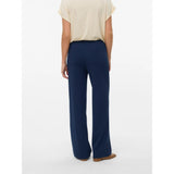 Vero Moda VMBECKY High Rise Trousers In Navy