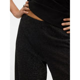 Vero Moda Vmberlin Mid Waist Trousers In Black