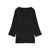 Vero Moda VMBRIANNA 3/4 V-neck Blouse Boo In Black