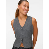 Vero Moda Vmbrisa Knitted Vest In Grey