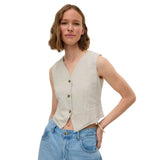 Vero Moda VMCAIA Vest Top In Silver Lining