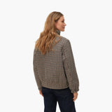Vero Moda VMCHERYL Short Check Jacket In Brown