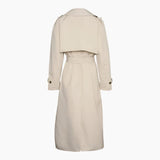 Vero Moda VMCHLOE Trenchcoat In Grey / Oatmeal