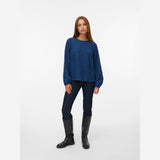 Vero Moda VMCIRA Bow Top In Dark Denim