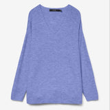 Vero Moda VMCREWLEFILE Pullover In Blue / Jacaranda