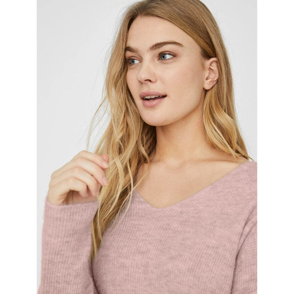 Vero Moda VMCREWLEFILE Pullover In Rose