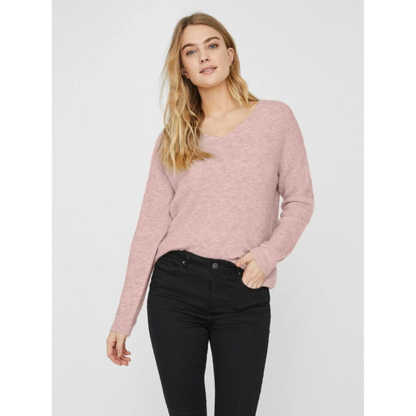 Vero Moda VMCREWLEFILE Pullover In Rose