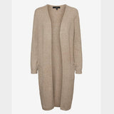 Vero Moda VMDOFFY Knit Cardigan In Brown / Sepia Tint