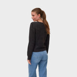 Vero Moda VMDOFFY Knit Cardigan In Chocolate Torte