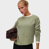 Vero Moda VMDOFFY Knitted Pullover In Sphagnum