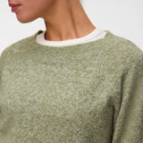 Vero Moda VMDOFFY Knitted Pullover In Sphagnum