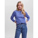 Vero Moda VMDOFFY Knitted Pullover In Surf The Web