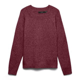 Vero Moda VMDOFFY Knitted pullover In Windsor Wine