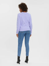 Vero Moda VMDOFFY Pullover In Blue Jacaranda
