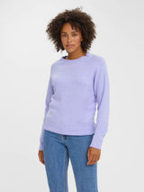 Vero Moda VMDOFFY Pullover In Blue Jacaranda