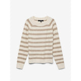 Vero Moda VMDOFFY Pullover In White Birch