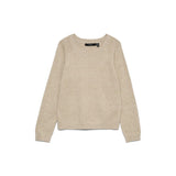 Vero Moda Vmdoffyshine Knitted Pullover In Silver Mink
