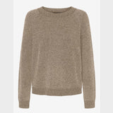 Vero Moda VMDOFFYSHINE Pullover In Brown / Silver Mink
