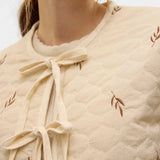 Vero Moda VMEVELYN Quilted Jacket In Oatmeal