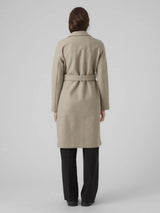 Vero Moda Vmfortuneaya Coat In Silver Mink