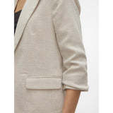 Vero Moda VMFRIDA Blazer In Oatmeal
