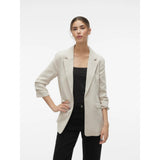 Vero Moda VMFRIDA Blazer In Oatmeal