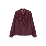 Vero Moda Vmhalston Bow Top In Winetasting