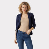 Vero Moda VMJESMILO 3/4 Loose Blazer In Navy