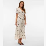 Vero Moda VMJOAN Long Dress In Birch