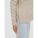 Vero Moda Vmlefile Knitted Pullover In Birch