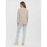 Vero Moda Vmlefile Knitted Pullover In Birch