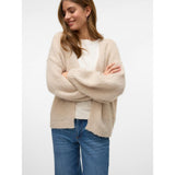 Vero Moda VMMAYBE Open Cardigan In Oatmeal