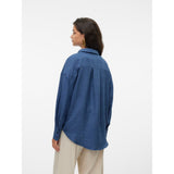 Vero Moda VMMELANEY Shirt In Dark Denim