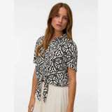 Vero Moda VMMENNY Tie Shirt In Birch