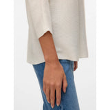 Vero Moda VMNORA 3/4 Pullover In Snow White
