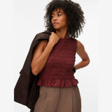 Vero Moda VMNORI Smock Top In Andorra