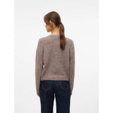 Vero Moda VMNOVAH Cardigan In Brown Lentil